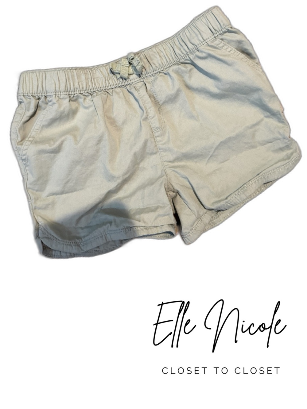 The Children's Place Light Sage Pull-On Cotton Shorts